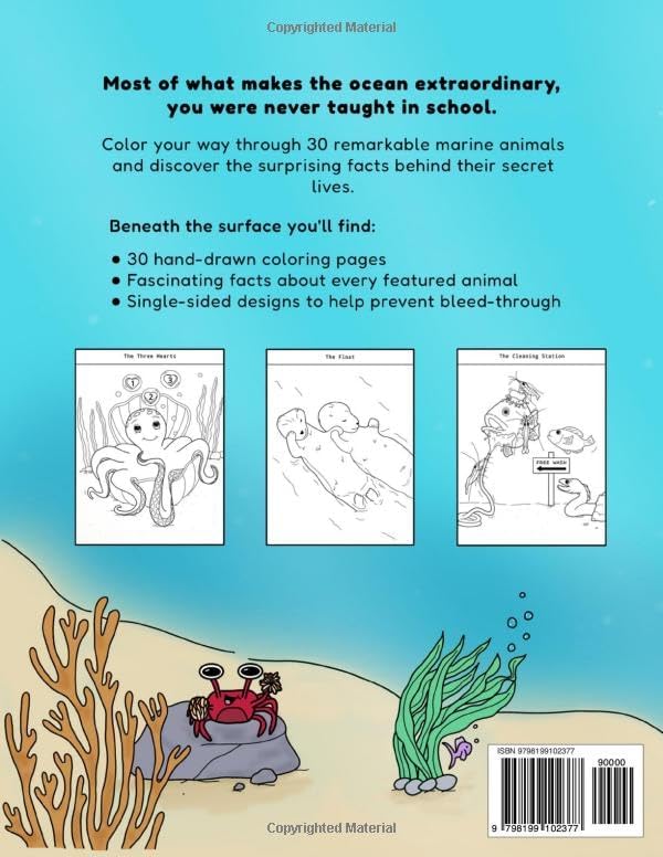 Strange Seas: Coloring the Secret Lives of Ocean Creatures by Tracy Harmon