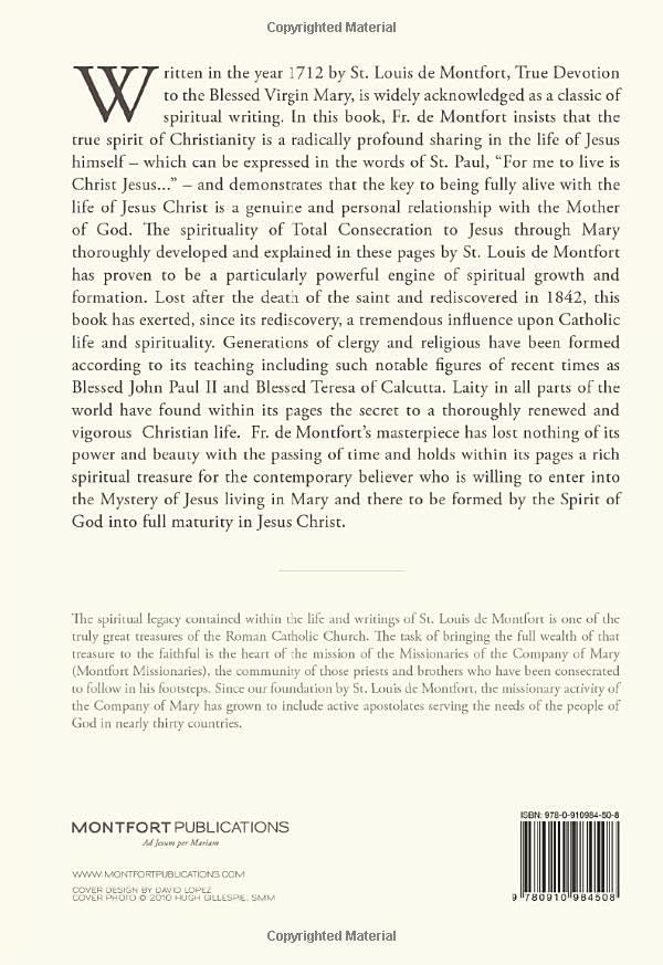 True Devotion to the Blessed Virgin by St. Louis de Montfort