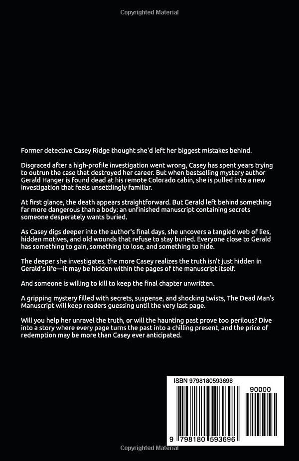 The Dead Man's Manuscript: A Casey Ridge Myster by Brittney Lynn Muschetto-DePatis