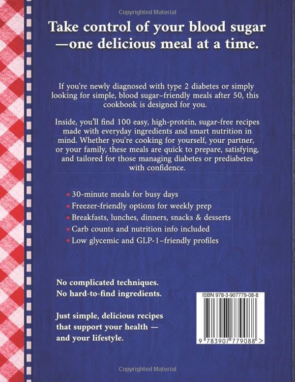 Low Carb Diabetic Cookbook for Beginners Over 50: 100 Quick & Easy Type 2 Diabetes Recipes — Sugar-Free, High-Protein, 30-Minute Meals, Freezer Prep, and Low Glycemic Options for Balanced Nutrition by Melody Reeves