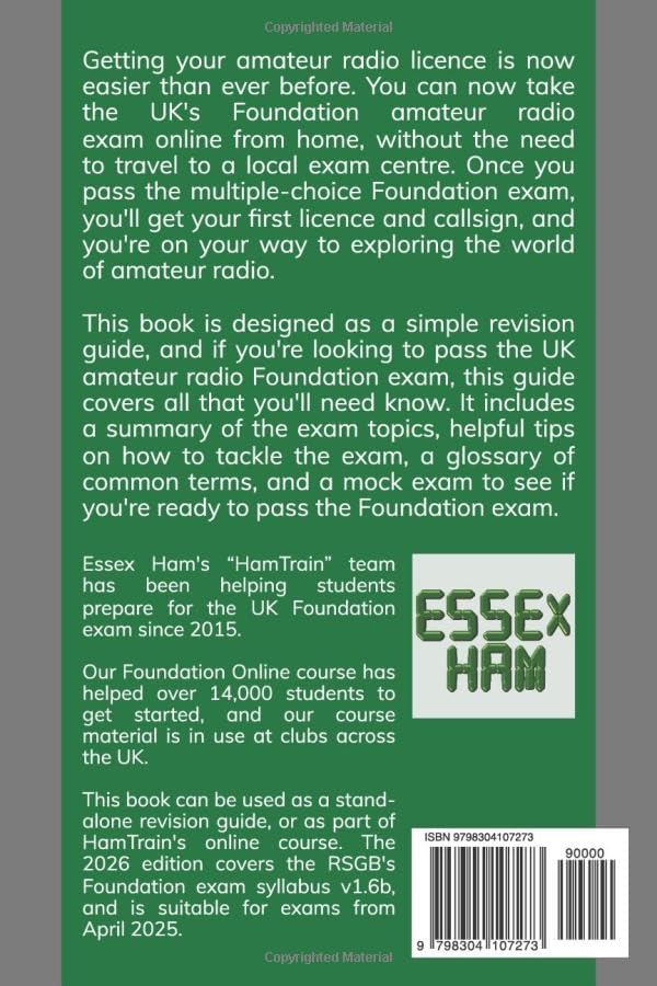 HamTrain Foundation Study Guide: Helping you study for your UK amateur radio Foundation licence by Pete Sipple