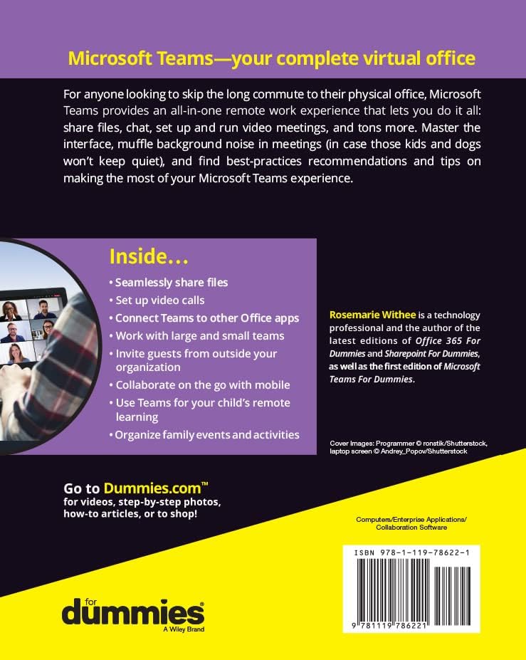 Microsoft Teams For Dummies by Rosemarie Withee