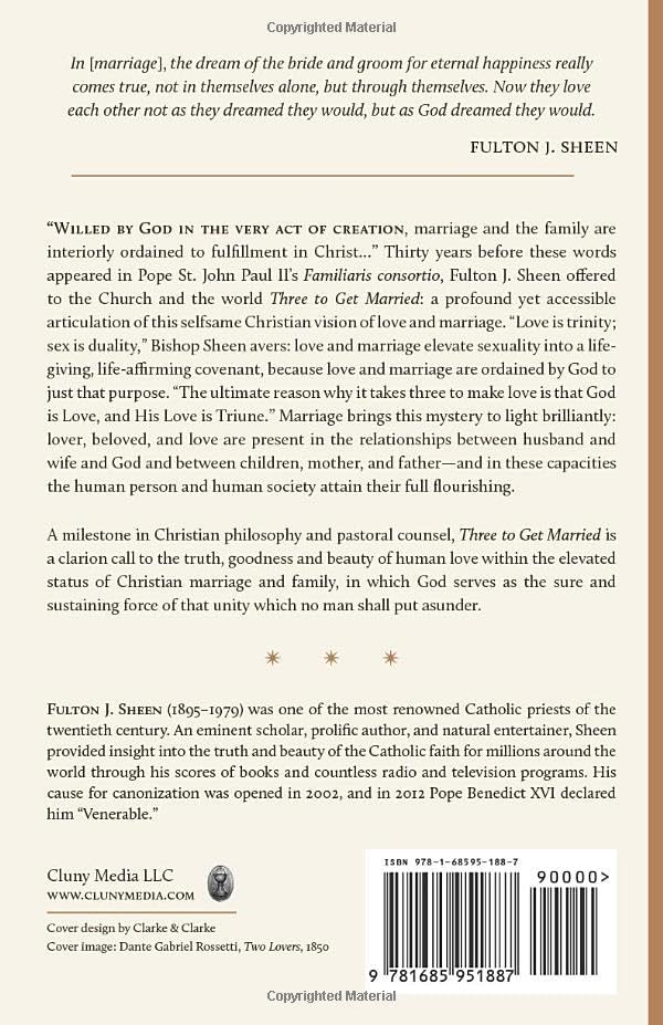 Three to Get Married by Fulton J. Sheen