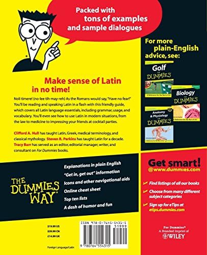 Latin For Dummies (For Dummies Series) by Clifford Hull
