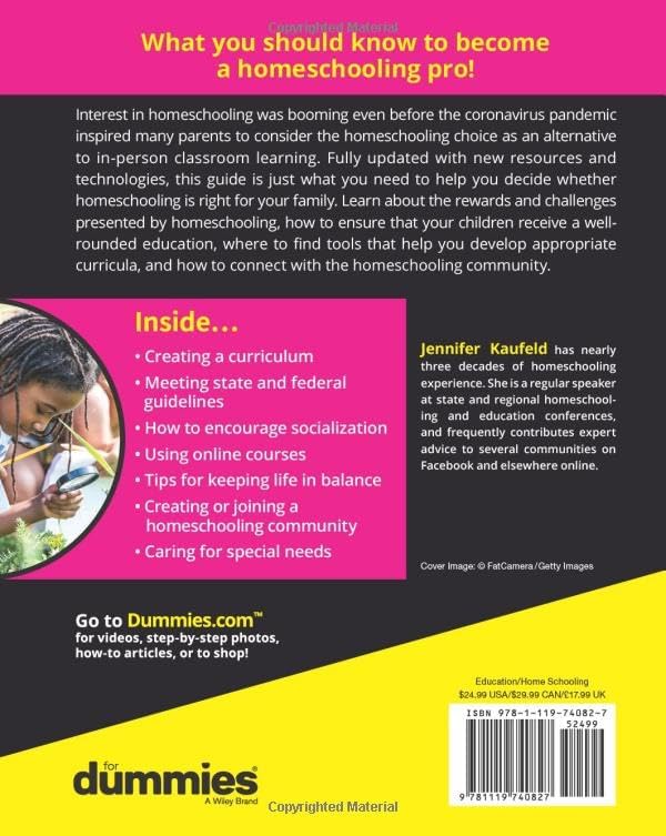 Homeschooling For Dummies by Jennifer Kaufeld