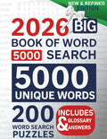 2026 Big Book of Word Search – 5000 Unique Words: Relaxing Large Print Puzzles for Adults and Seniors | 11 Themes, Digital Solutions & Bonus Glossary of 5000 Unique Words by IAN MP