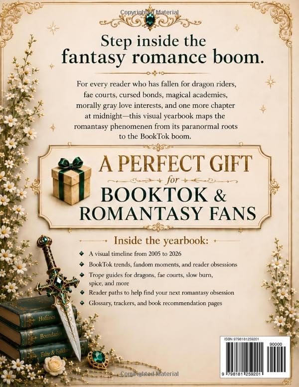 The Ultimate Romantasy Yearbook: A Visual Guide to Fantasy Romance Books, Romantasy Tropes, BookTok Trends, Dragons, Fae Courts & Reading Recommendations by Discover Visually