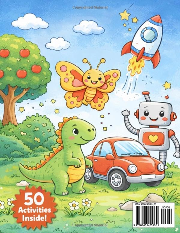 My First Coloring and Activity Book for Kids Ages 3-5: Fun Learning Activities, Mazes, Coloring Pages and Early Skill Practice for Preschoolers (My First Series) by Bright Path Studio