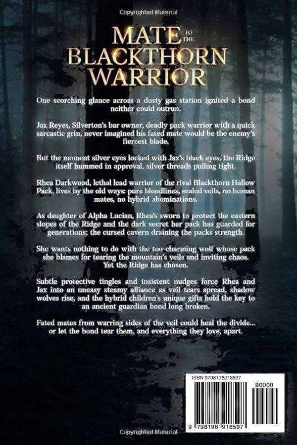Mate to the Blackthorn Warrior: Enemies to Lovers Paranormal Fantasy Romance (Silverton's Pack) by Sheryl Norbut