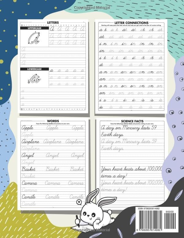 The Ultimate Cursive Handwriting Workbook for Ages 8-12: A Comprehensive Cursive Penmanship Workbook for Kids Ages 8-12, Ideal for Grades 3-5 – Trace ... Facts, Affirmations, and Creative Prompts by Tilly Tracer