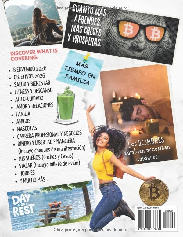 Vision Board 2026 – Tablero de Vision en Español para Adultos: Manifiesta tu Año de Sueños con este Libro con más de 500 Imágenes, Palabras, Citas, y ... para Mujeres y Hombres (Spanish Edition) by Coach and Talent