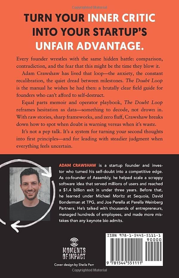 The Doubt Loop: Turning Founder Doubt into a Competitive Advantage by Adam Crawshaw