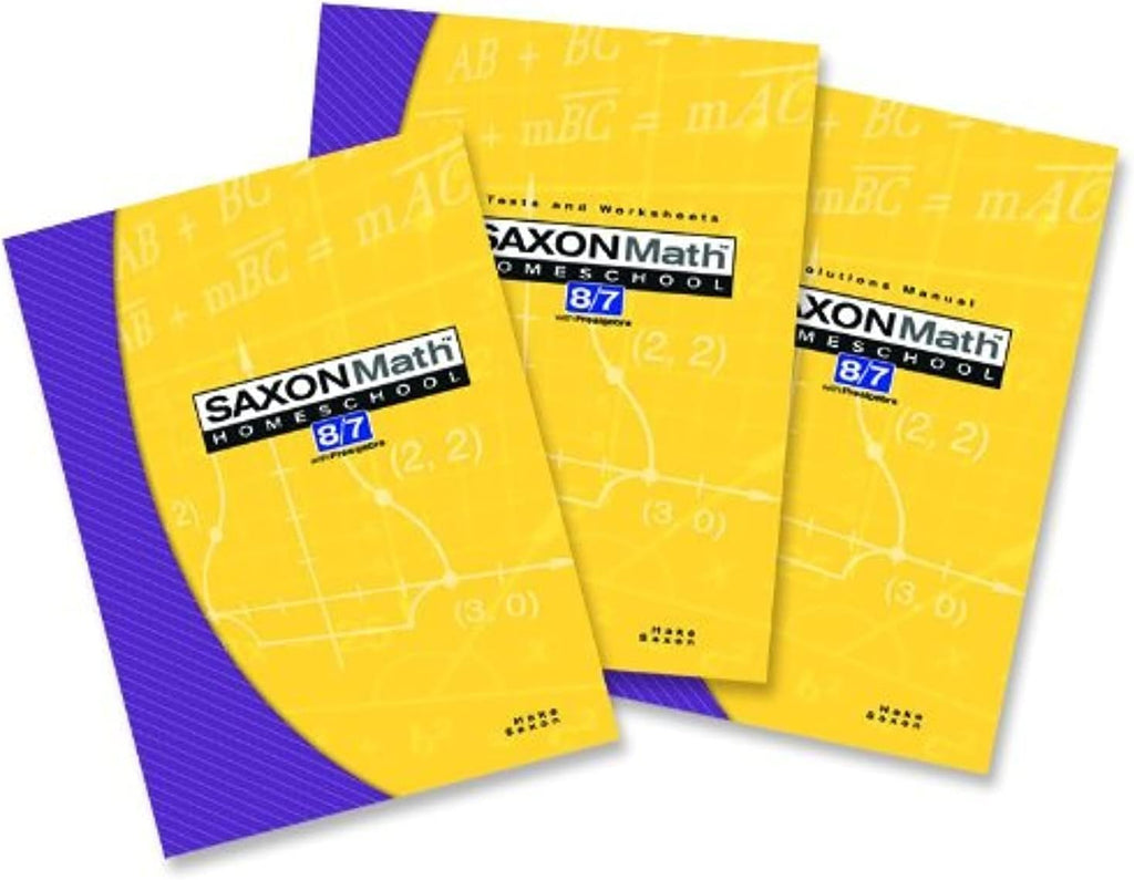 Saxon Math 8/7 with Prealgebra (Kit: Text, Test/Worksheets, Solutions Manual) by HAKE