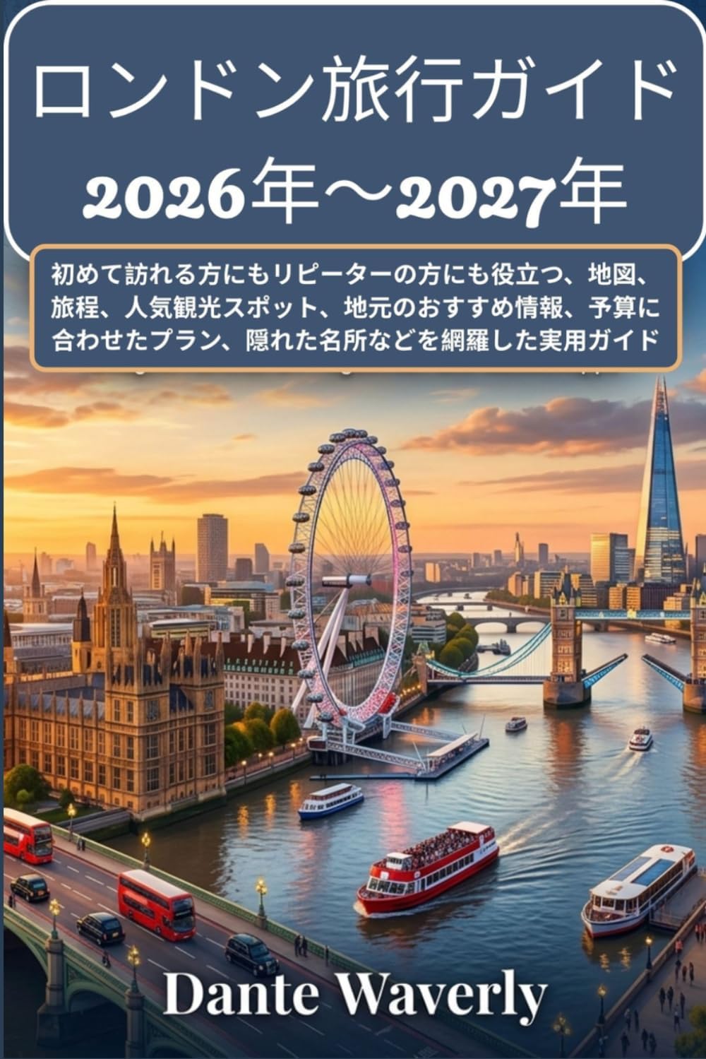 ロンドン旅行ガイド 2026年～2027年: 初めて訪れる方にもリピーターの方にも役立つ、地図、旅程、人気観光スポット、地元のおすすめ情報、予算に合わせたプラン、隠れた名所などを網羅した実用ガイド (Japanese Edition) by ダンテ・ウェイバリー