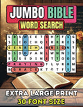 Jumbo Bible Word Search for Seniors and Adults: Extra Large Print Christian Puzzle Book | 50 Easy-to-Read Stress Relief Word Find Puzzles with Biblical Verses from Scripture by Happytude Press