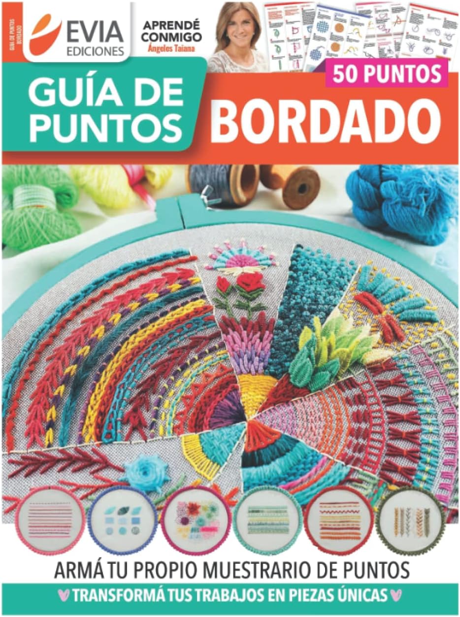 BORDADO: guía de puntos (Spanish Edition) by EVIA EDICIONES