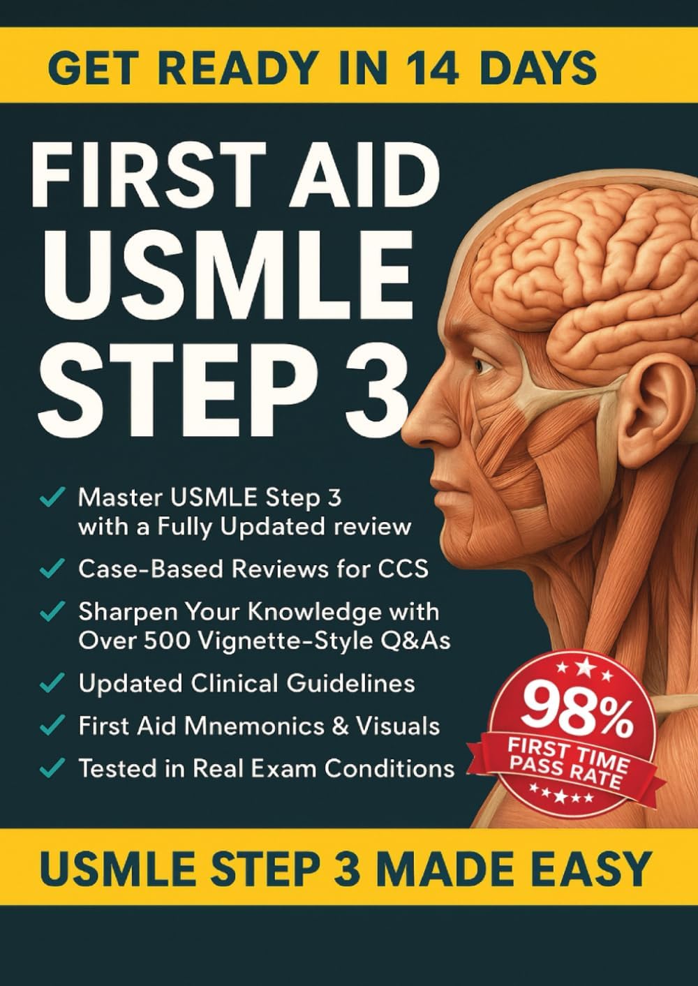 FIRST AID USMLE STEP 3: Complete MUST KNOW, High-Yield USMLE Step 3 Topics with Clear & Concise Explanations | Pass on First Attempt by Frank M. Sewell