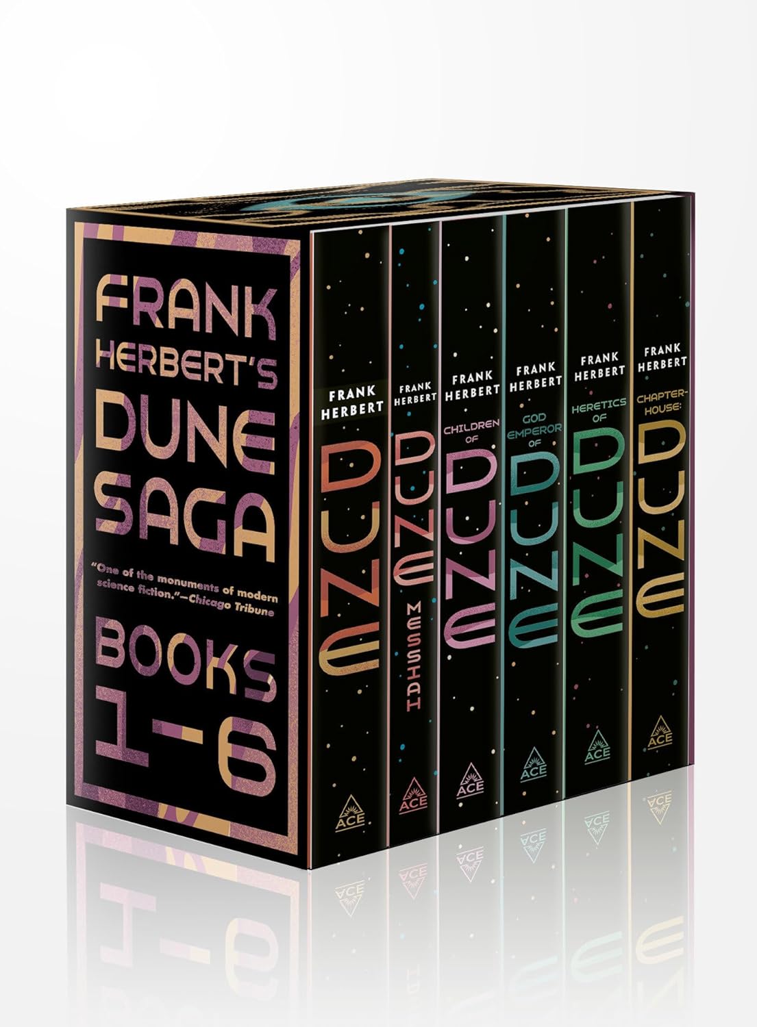Frank Herbert's Dune Saga 6-Book Boxed Set: Dune, Dune Messiah, Children of Dune, God Emperor of Dune, Heretics of Dune, andChapterhouse: Dune by Frank Herbert