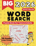 Big 2026 Word Search Puzzle Book - 5000 Words 115 Large Format Puzzles - Teens, Adults, Seniors by Beachcomber Press