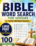 Extra Easy Large Print Bible Word Search for Seniors: Designed for Gentle Memory Support: Bible Stories, Faith, Prayer & Inspirational Themes 100 ... with Solutions (Brain Games Activities) by Viro View