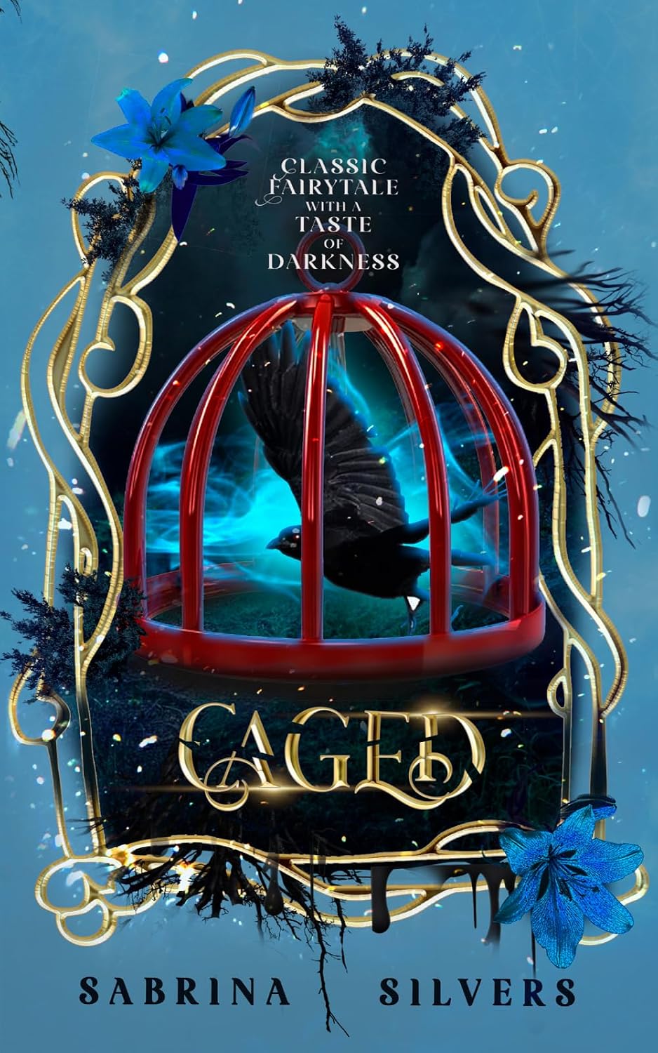 Caged: A Rapunzel-Inspired Romantasy (MMF Omegaverse) by Sabrina Silvers