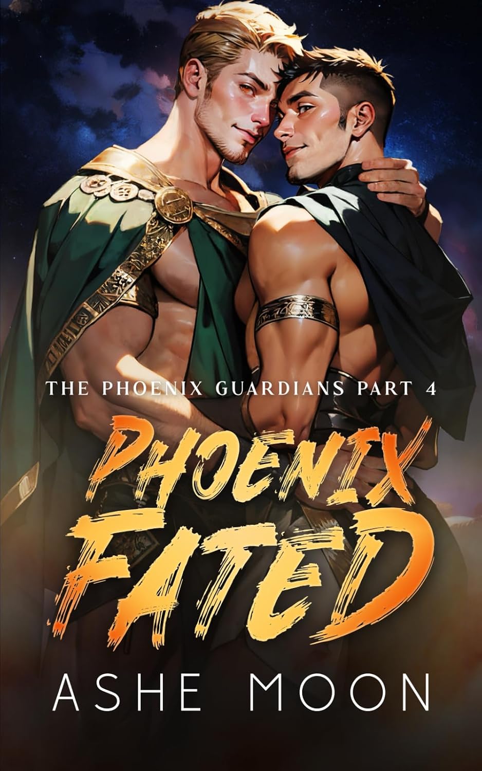 Phoenix Fated: An MM Mpreg Portal Romantasy Adventure (The Phoenix Guardians) by Ashe Moon