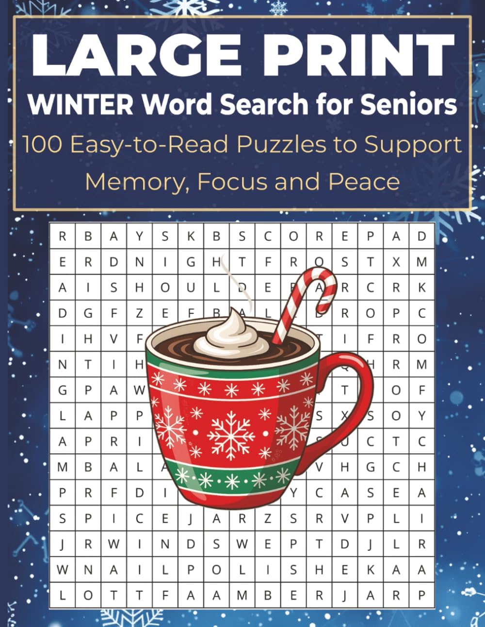 LARGE PRINT Winter Word Search for Seniors: 100 Easy to Read Puzzles to keep your Mind Sharp all Winter long with 2,000 Words for Adults, Beginners, ... Print Easy Word Search Puzzles for Seniors) by TobyJane Publishing