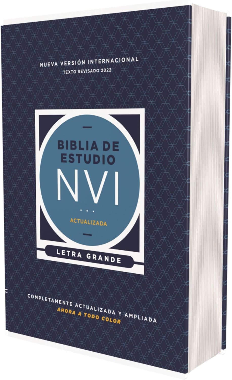 NVI, Biblia de Estudio actualizada, Revisión 2022, Tapa dura, Letra grande, Interior a color, Palabras de Jesús en Rojo, Comfort Print (NIV Study Bible, Fully Revised Edition) (Spanish Edition) by Nueva Versión Internacional