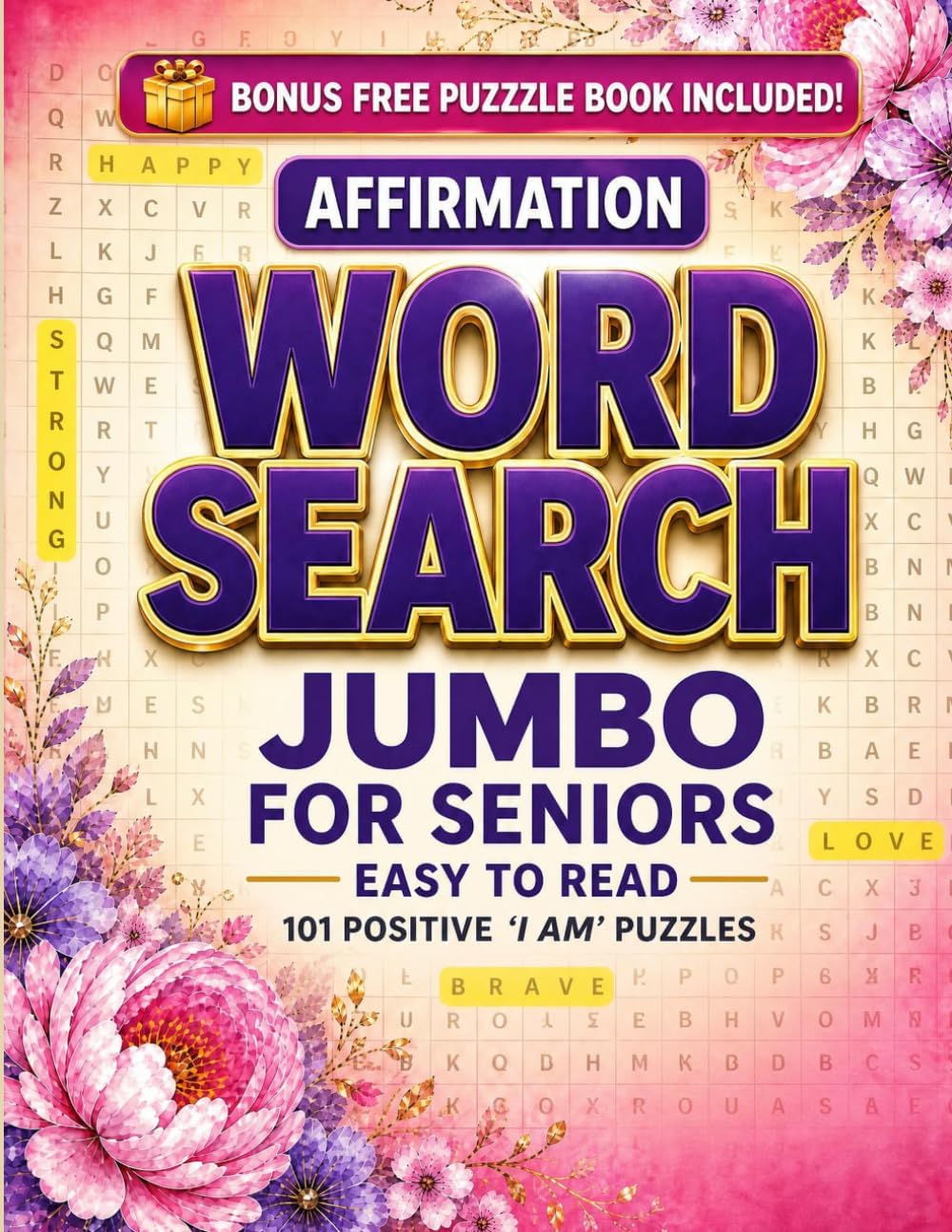 Affirmation Word Search (Large Print): 101 Positive "I Am" Puzzles for Adults & Seniors (Large Print word Search For Adults and Seniors) by Mr. Milad Shariki