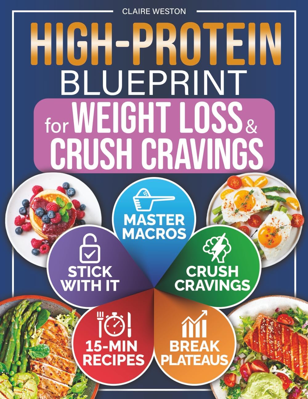High-Protein Blueprint for Weight Loss & Crush Cravings: The 5-Step Low-Carb Guide to Burn Fat, Break Plateaus, Feel Full and Boost Energy Without Meal Prep Burnout or Breaking the Bank by Claire Weston
