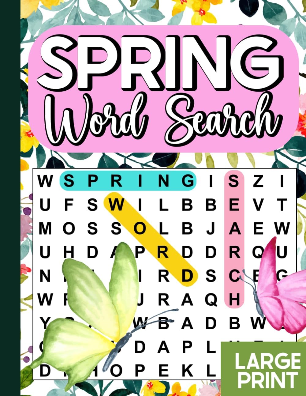 2024 Spring Word Search Puzzle Book: 2000+ Word Large Print Wordfind Book for Seniors, Adults, Teens, Activity Puzzle Book for Fun & Relaxation with ... Fun Gift for Spring & Easter. 8.5 x 11 in by BADREE23