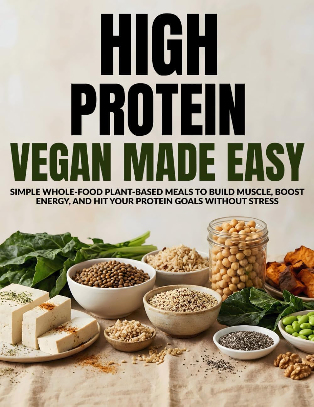 High Protein Vegan Made Easy: Simple Whole Food Plant-Based Meals to Build Muscle, Boost Energy, and Hit Your Protein Goals Without Stress by MR FIYAZ SKETIOUI