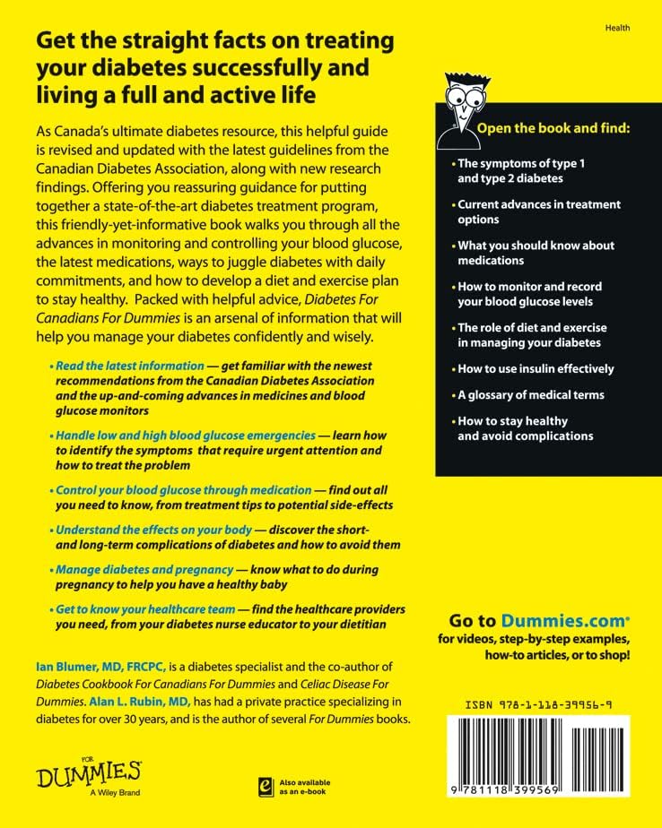 Diabetes For Canadians For Dummies by Ian Blumer