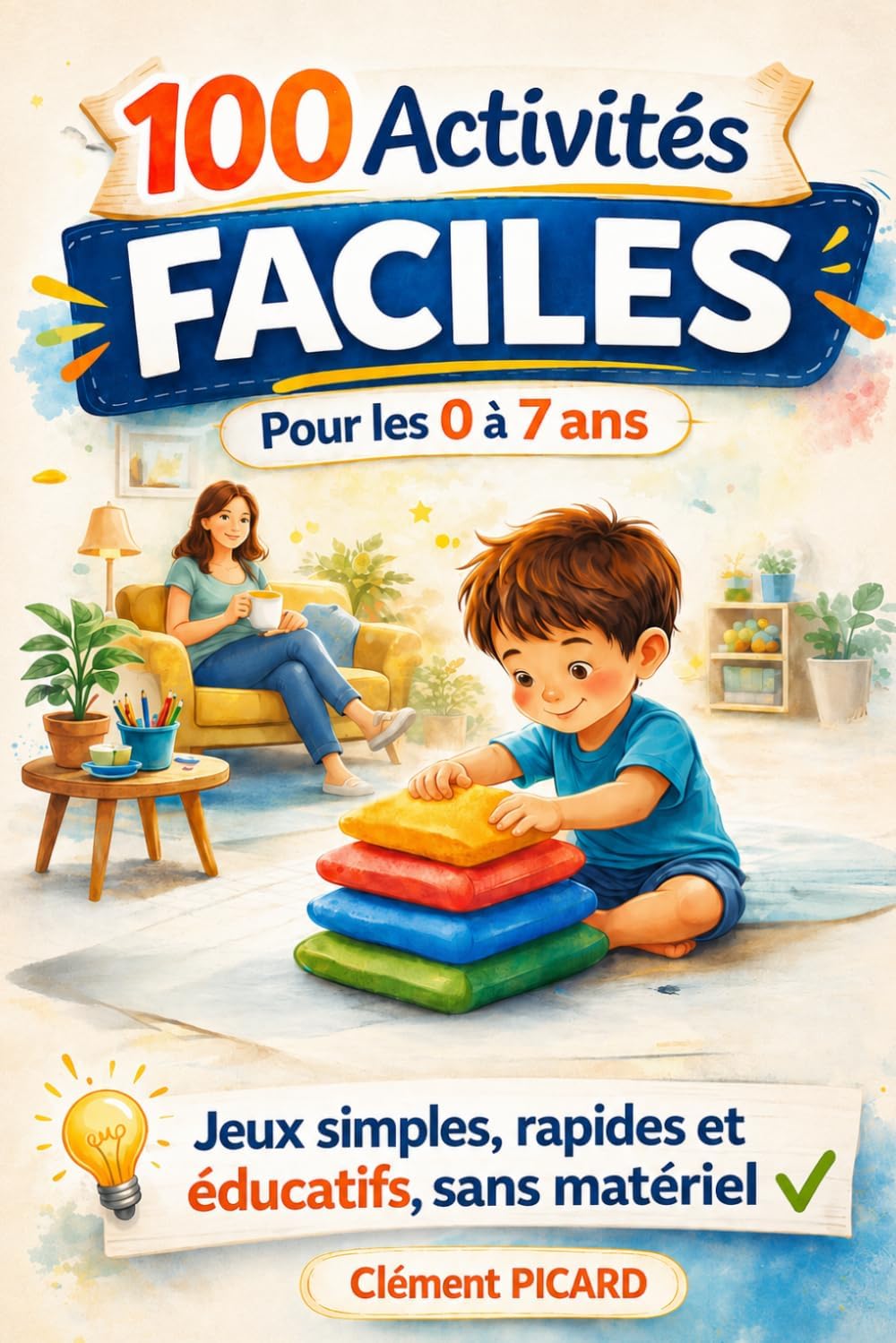 100 Activités et Jeux Éducatifs pour Enfants de 0 à 7 Ans: Jeux simples, rapides et intéressants, sans matériel. Organisés par âge : 0–2 ans, 3–4 ans, 5–7 ans (French Edition) by Clément PICARD