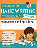 Handwriting Workbook for Boys Ages 6 and Up: Learn to Write with Alphabet Tracing, Full-Color Practice Pages, Fun Facts, Riddles, and Writing Prompts (Little Writers Collection) by Rulu Books