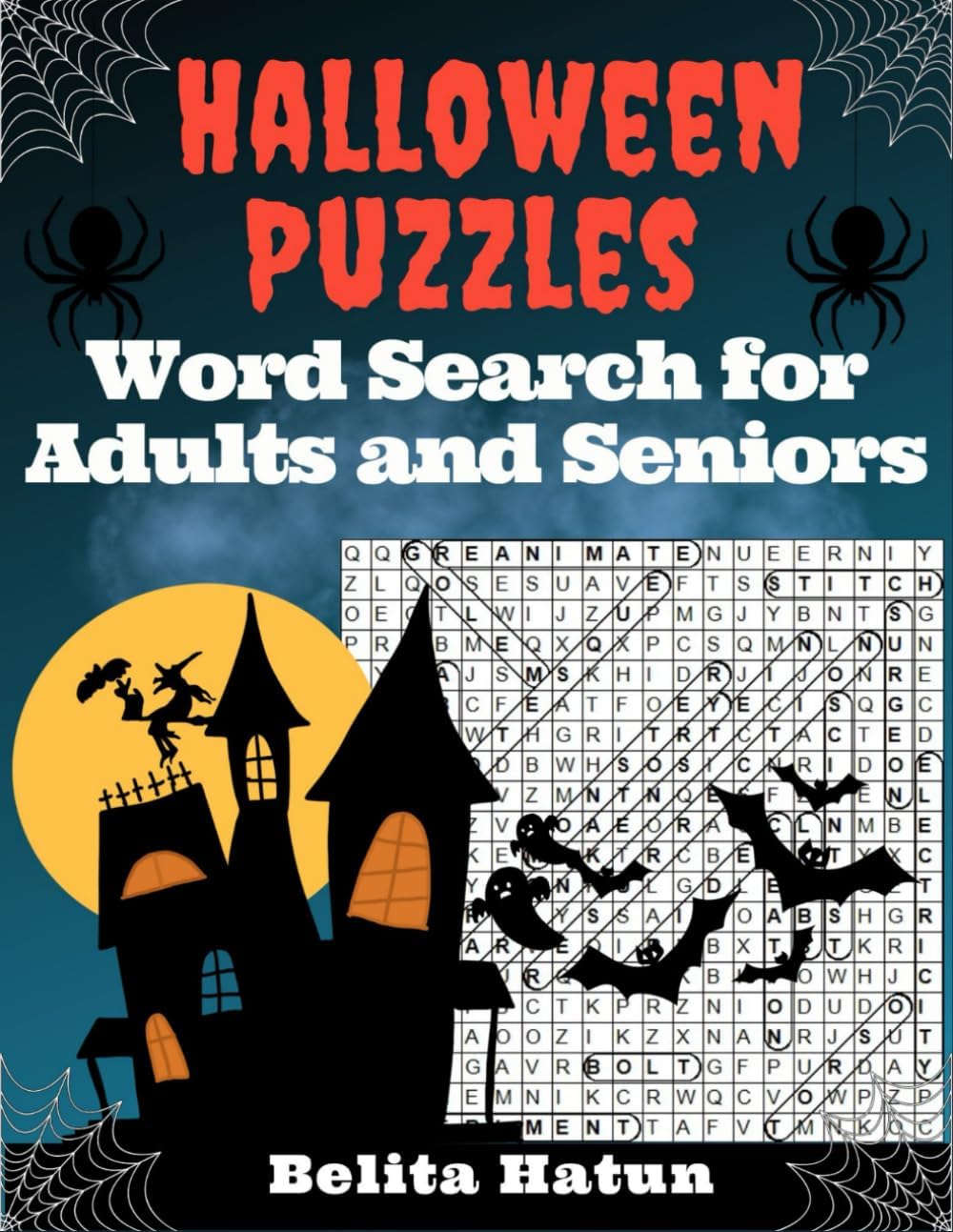 Halloween Puzzles Word Search for Adults and Seniors: Spooky Word Hunts for the Senior Generation on Halloween by Belita Hatun
