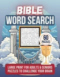 Bible Word Search Puzzle Book Large Print For Seniors And Adults: 60 Fun And Relaxing Games With Over 1000 Unique Biblical Words For Bible Study, ... Students, Friends, Family, Inspired Souls by Fairfield Ridge Press