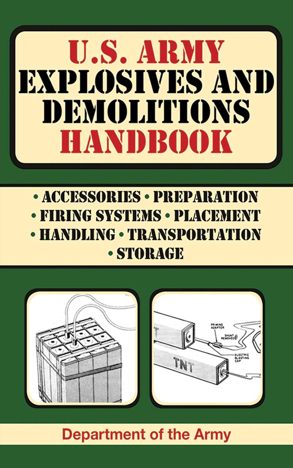 U.S. Army Explosives and Demolitions Handbook (US Army Survival) by U.S. Department of the Army