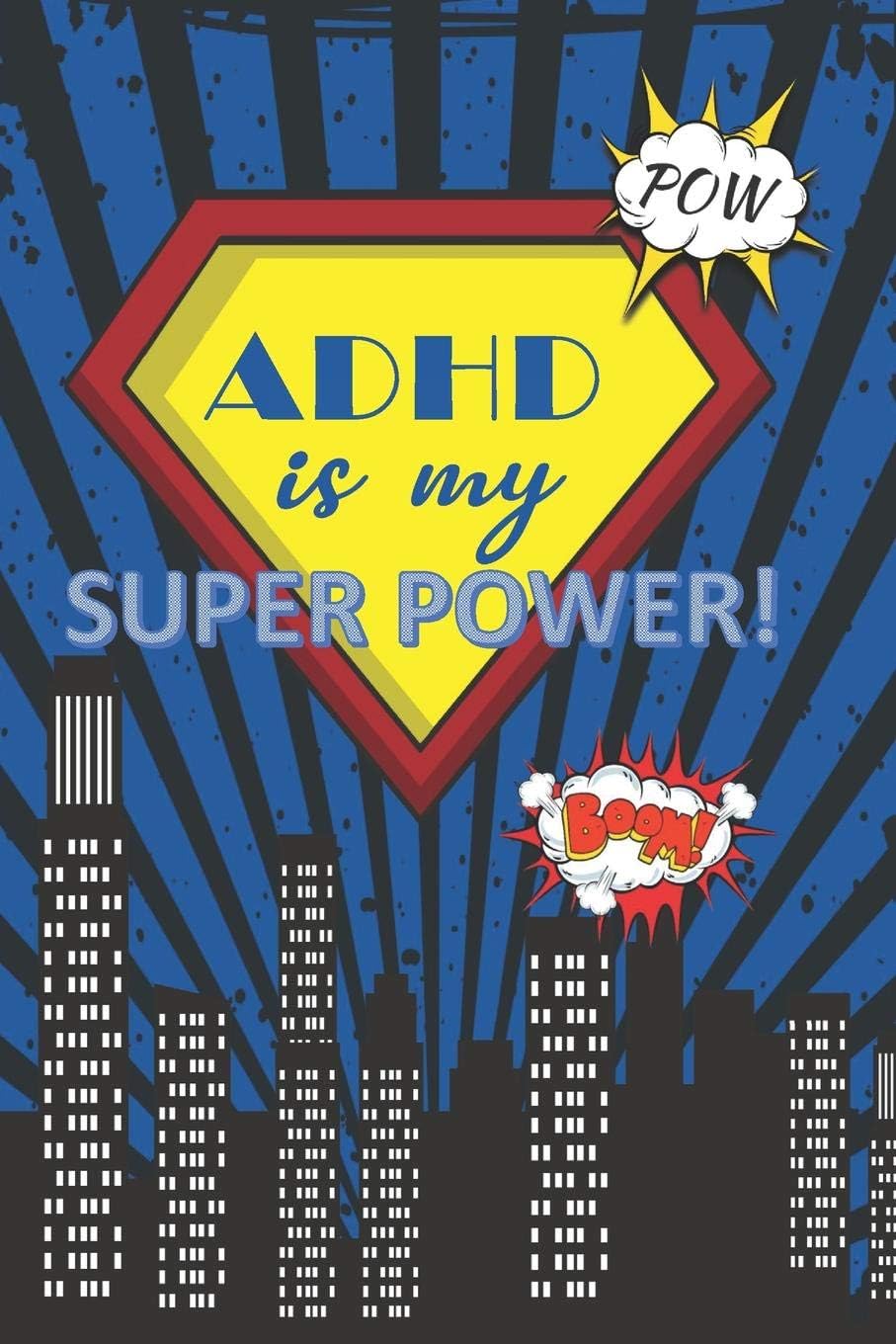 ADHD is my Super Power: Compact Bullet Bujo Style Dot Grid Journal to Organize Your Life, Track Habits, Reflect and use as a Daily Weekly or Monthly Planner by Organized Chaos