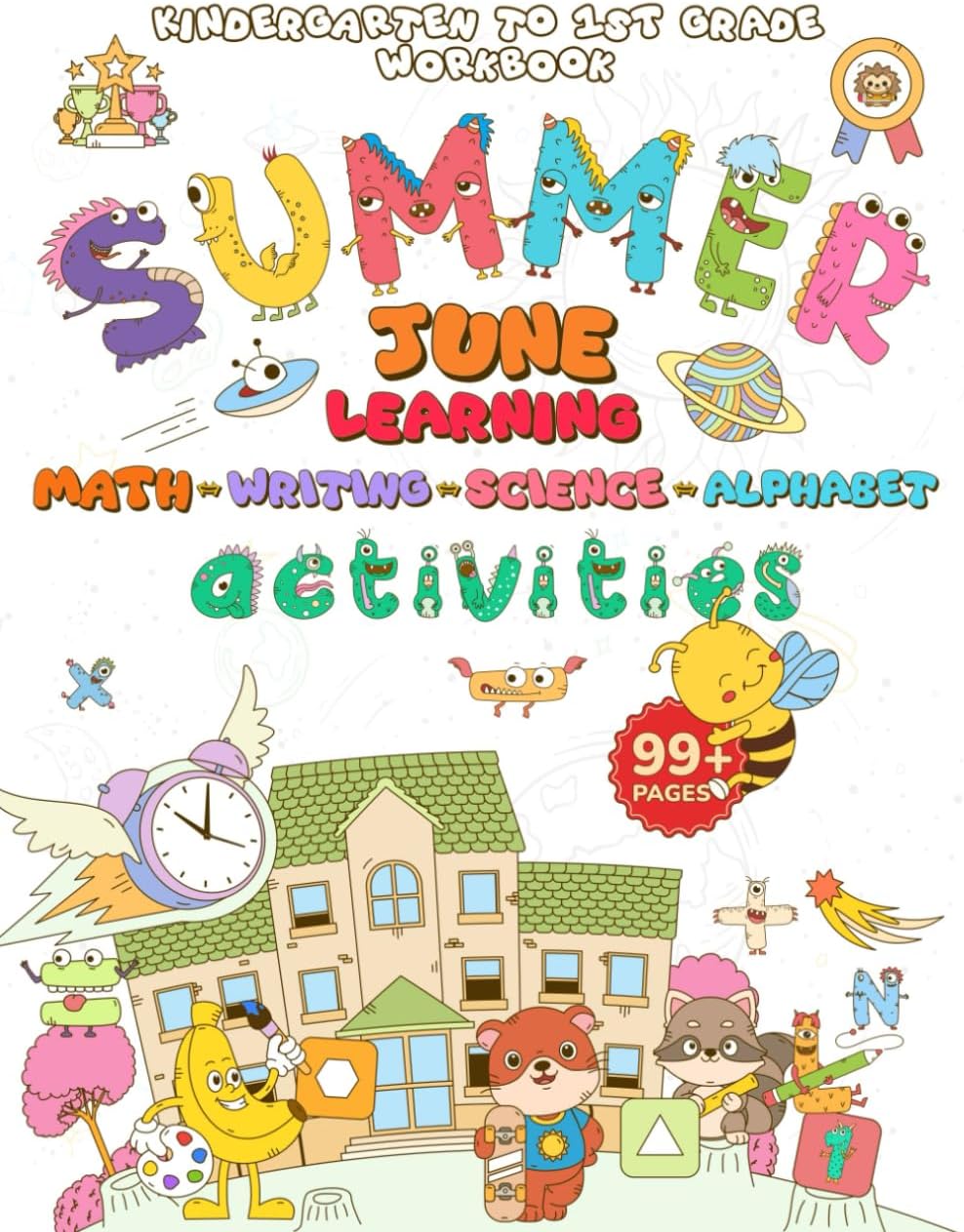 Whizki Summer Activities Kindergarten to 1st Grade Workbooks, Math, Reading Comprehension, Brain Quests, Writing, Science, Social Studies Summer ... Workbooks – Kindergarten & 1st Grade) by Whizki Learning