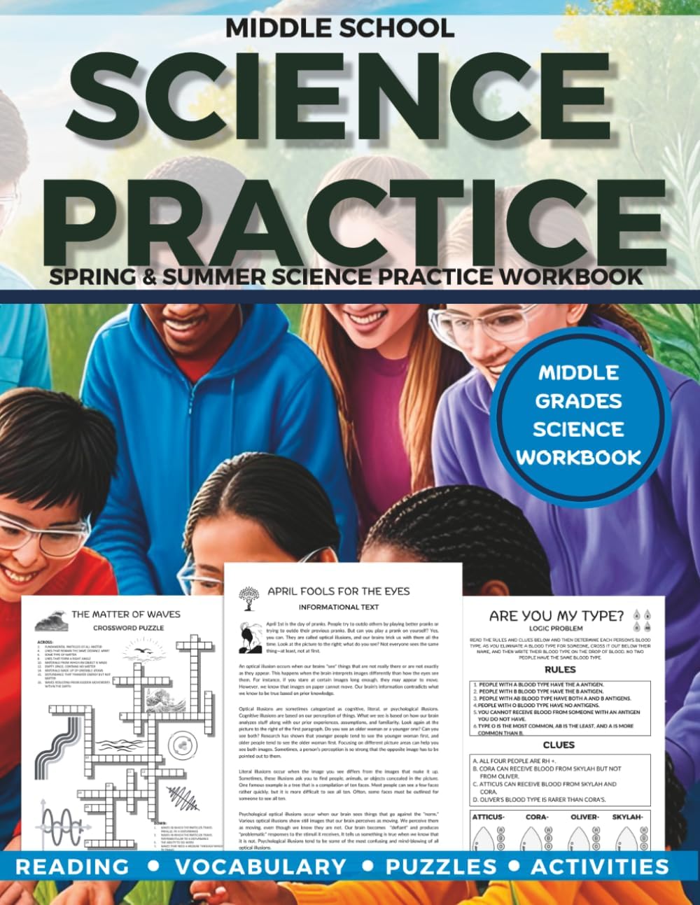 Middle Grades Science Workbook: Summer Science Practice: Science for Middle Grades (Middle School Science Workbooks) by Shari Williamson