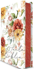 Biblia RVR 1960 letra grande tamaño manual, HC, flores rosadas y cantos pintados / Spanish Bible RVR 1960 Handy Size Large Print with flowers and sprayed edge (Spanish Edition) by Reina Valera Revisada 1960