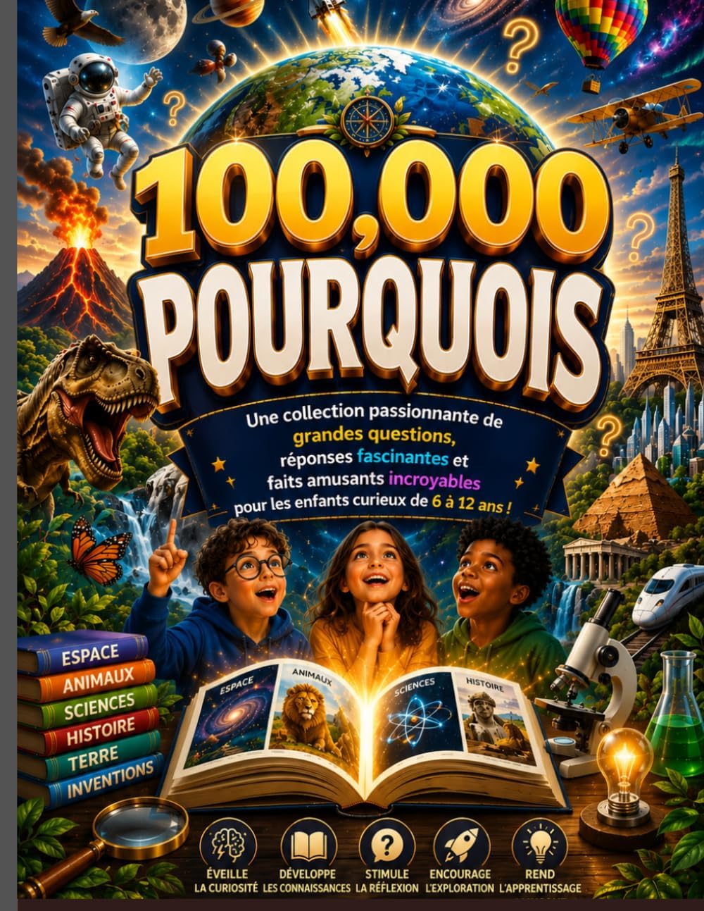 100 000 POURQUOIS (Nouvelle mise à jour): Un recueil passionnant de grandes questions, Des réponses fascinantes et des faits étonnants et amusants ... curieux de 6 à 12 ans ! (French Edition) by ELLIOTT RAYAN