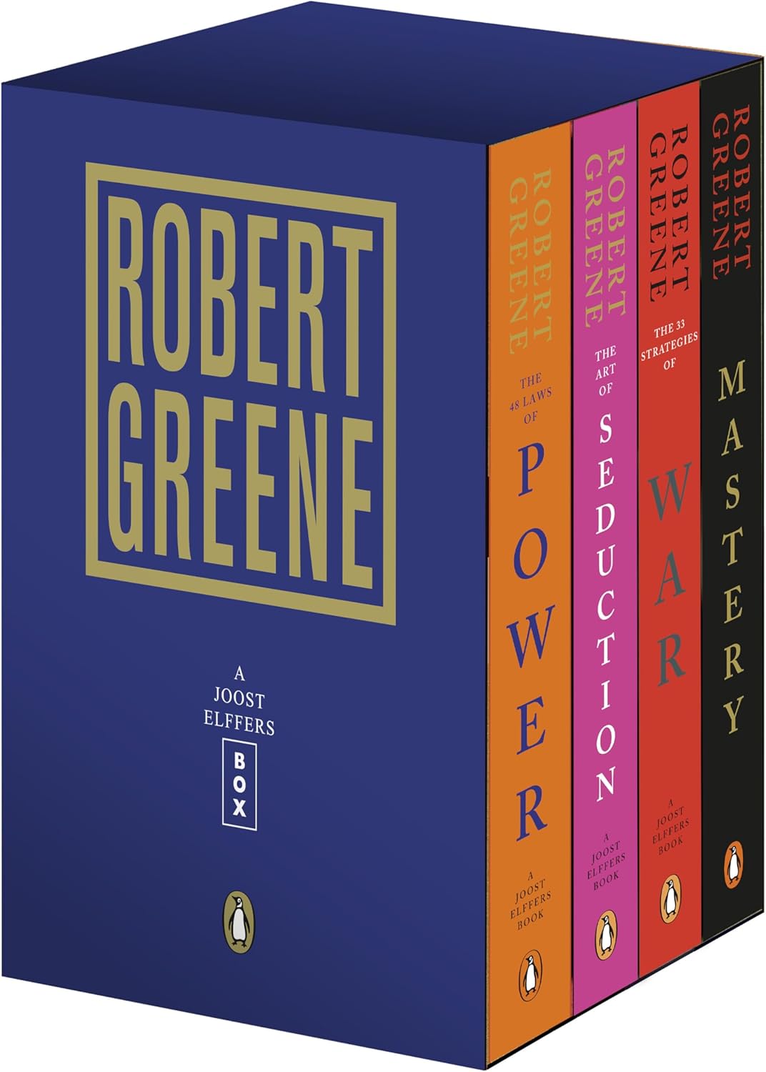 Robert Greene 4-Book Boxed Set: The 48 Laws of Power; The Art of Seduction; The 33 Strategies of War; Mastery by Robert Greene