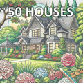 Houses Colouring book for Aduts, Teens, Women and Men.: Homes and Landscapes for Relaxation, Calmness and Stress Relief (Adult Coloring Books serie) by Dario Casazza