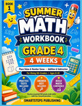 Summer Math Workbook Grade 4: 4 Weeks of Place Value, Number Sense, Addition & Subtraction Practice for Rising 5th Graders Ages 9–10 by SmartSteps Publishing