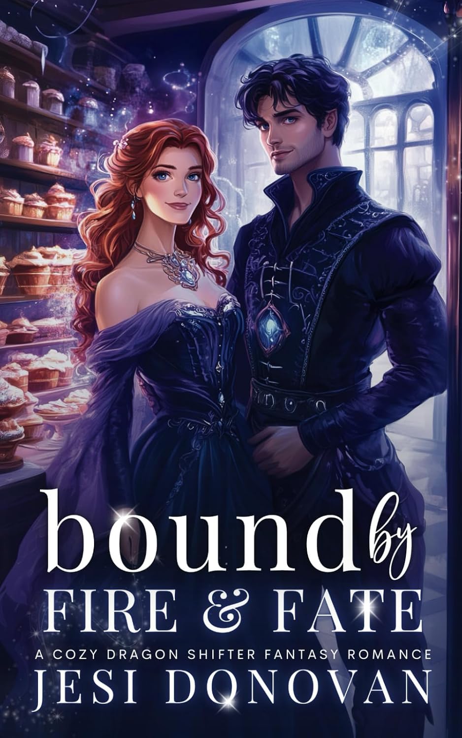 Bound by Fire and Fate: A Cozy Dragon Shifter Fantasy Romance (Cozy Romantasy Reads) by Jesi Donovan