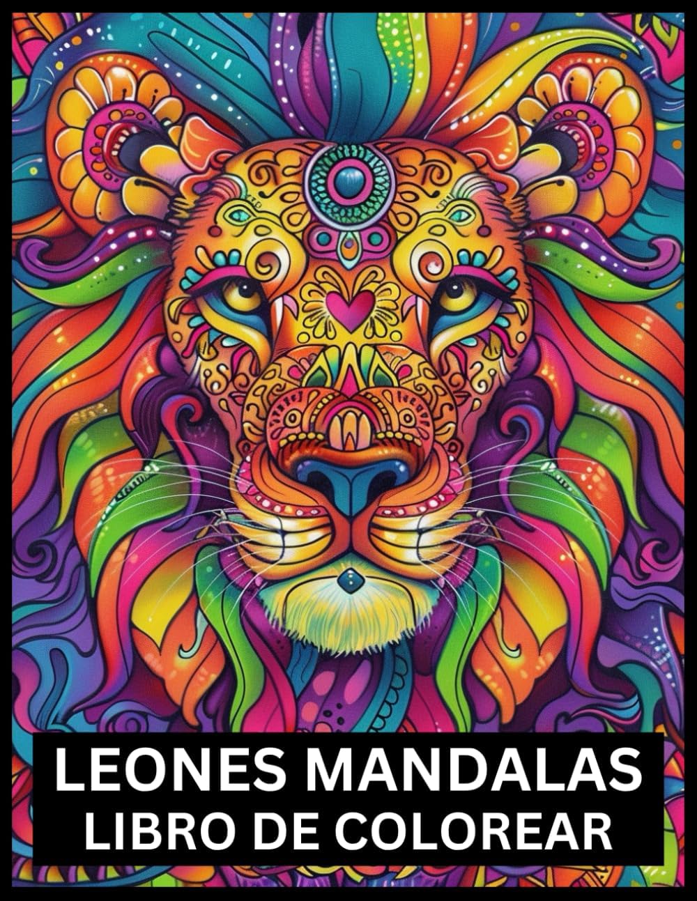 Leones Mandalas Libro De Colorear: Para adolescentes y adultos, hombres y mujeres: gran idea para un regalo (Spanish Edition) by The flower lovers pub!