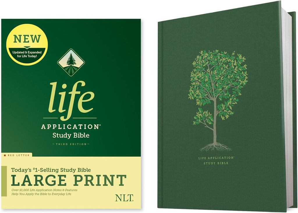 NLT Life Application Study Bible, Third Edition, Large Print (Hardcover, Red Letter) by New Living Translation