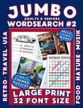 Jumbo Word Search for Adults and Seniors Extra Large Print 32 Font Size.: Big Print Word Finds for Seniors with 60 Themed Puzzles Retro Nostalgic Topics included. by BY THE WINDOW PRODUCTION
